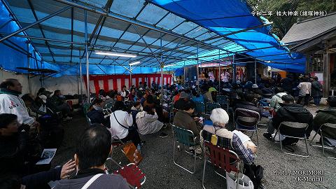 桂大神楽 見学の様子