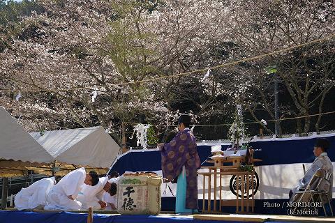 神事 三川内神楽まつりにて