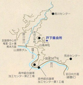 戸下神楽（戸下集会所）の地図