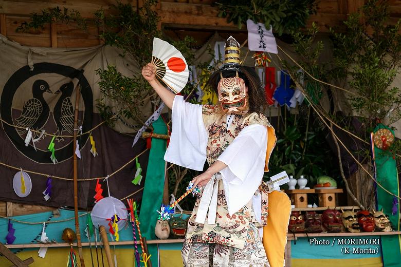 乱杭野 霧島神社例祭　神楽奉納　出羽鬼神