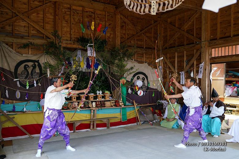 乱杭野 霧島神社例祭　神楽　地割