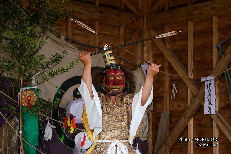 乱杭野 霧島神社例祭　神楽（矢抜き鬼神？）