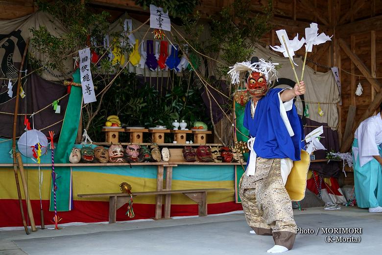 乱杭野 霧島神社例祭　神楽奉納　手力（たちから）舞
