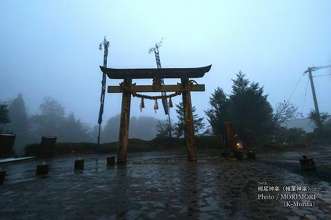 栂尾神社拝殿前の鳥居