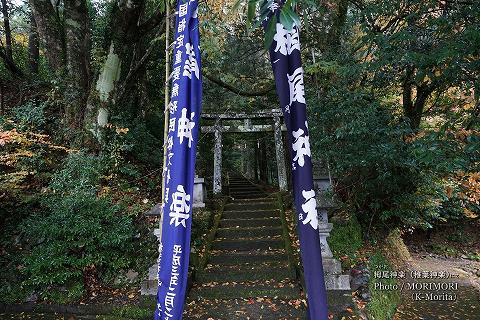 栂尾神社本殿への参道階段