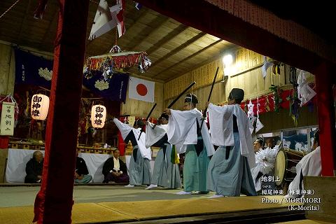 栂尾神楽　「地割 上」