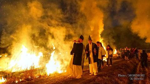 師走祭り（迎え火の中の御神幸）