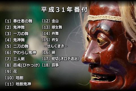 平成３１年神楽番付