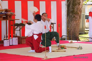 矢立舞　(田元神社　祈年祭（春まつり）にて)