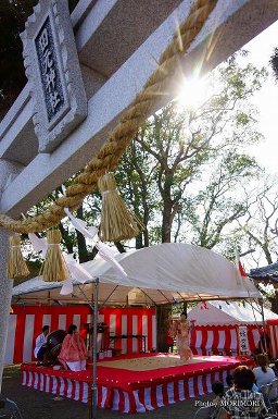 嫁所舞　田元神社　祈年祭にて