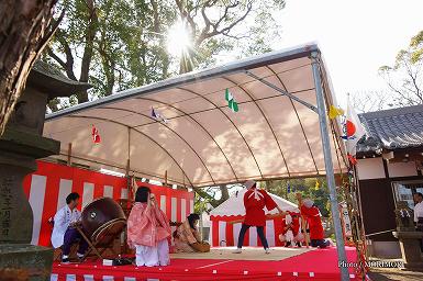 杵舞　(田元神社　祈年祭（春まつり）にて)