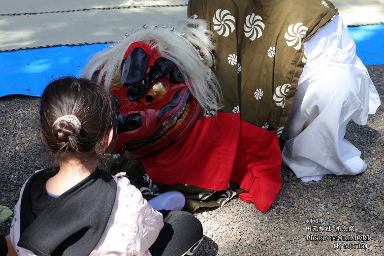 田元神社春祭 本郷獅子舞