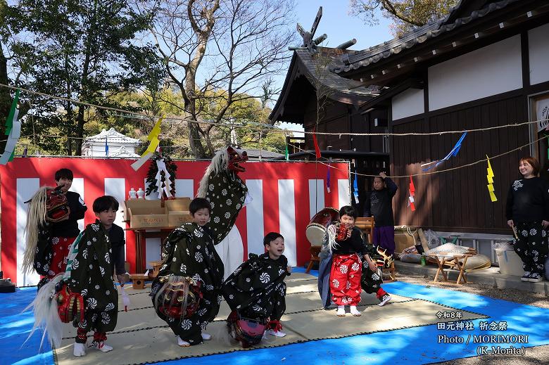 田元神社春祭 本郷獅子舞