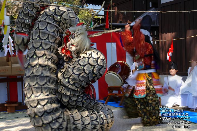 八岐大蛇(やまたのおろち)　日向橘寿獅子七人衆