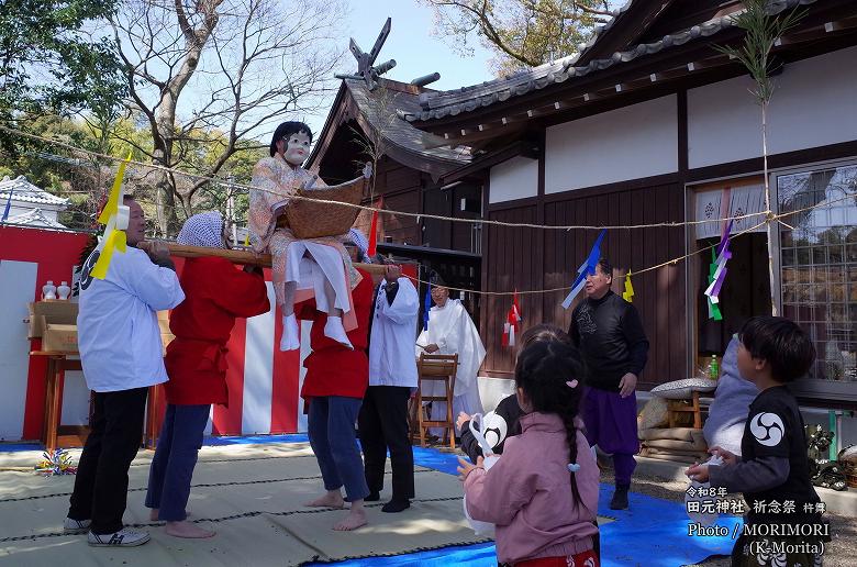 杵舞　田元神社 春祭りにて