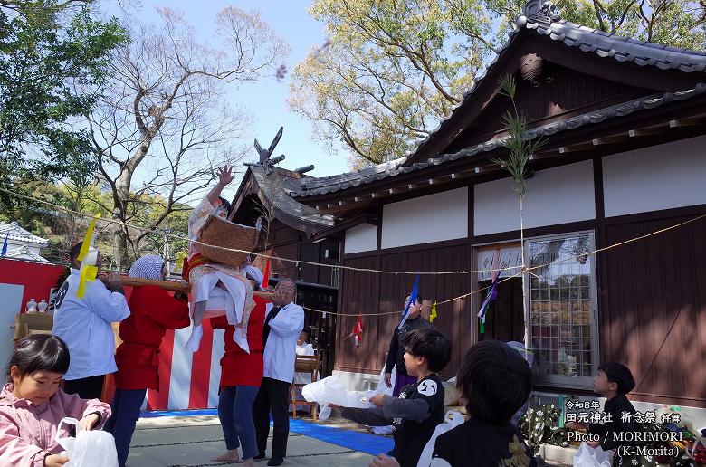 杵舞　田元神社 春祭りにて