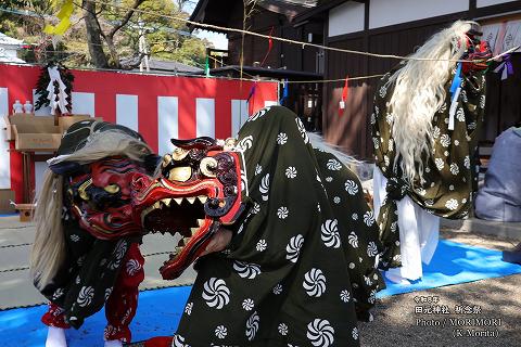 田元神社春祭 本郷獅子舞