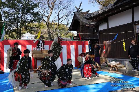 田元神社春祭 本郷獅子舞