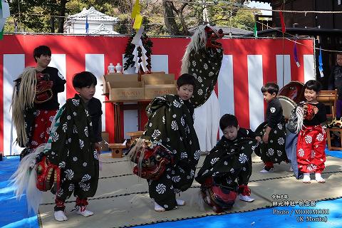 田元神社春祭 本郷獅子舞