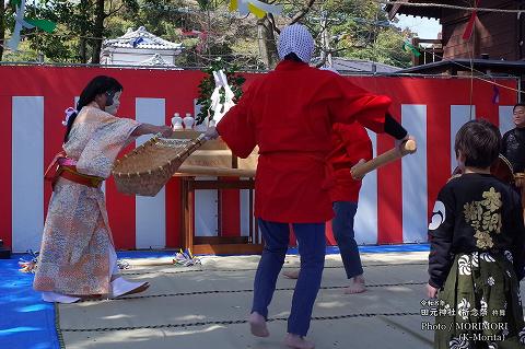 杵舞　田元神社 春祭りにて