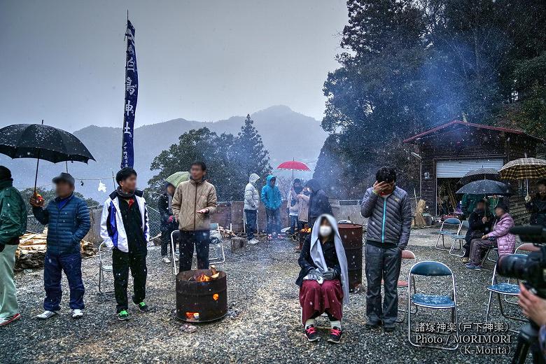 戸下神楽（諸塚神楽）にて