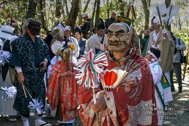 戸下神楽　権現様（白鳥神社主祭神 日本武尊）
