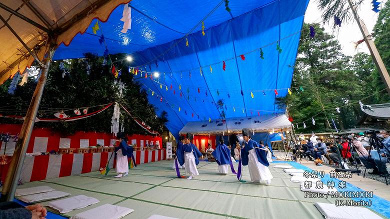 都農神楽 都農神社冬例大祭(令和４年冬祭り前夜祭にて)