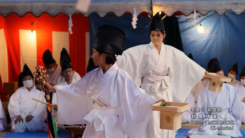 都農神楽 都農神社冬例大祭(令和４年冬祭り前夜祭にて)