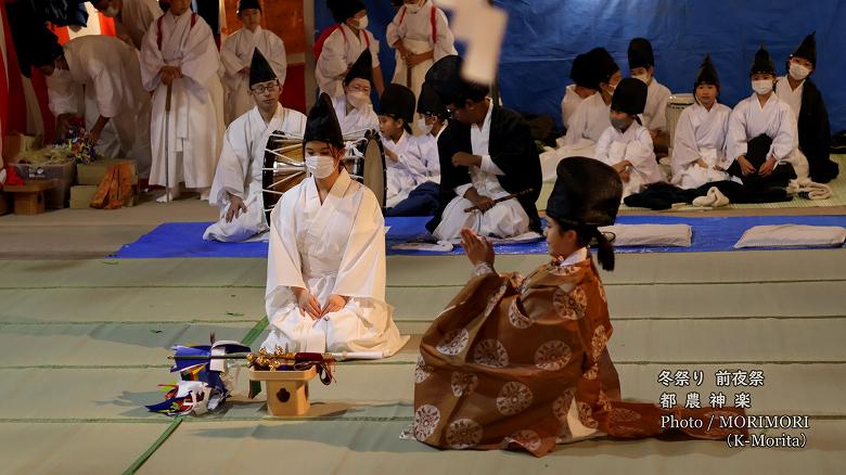 都農神楽 都農神社冬例大祭(令和４年冬祭り前夜祭にて)