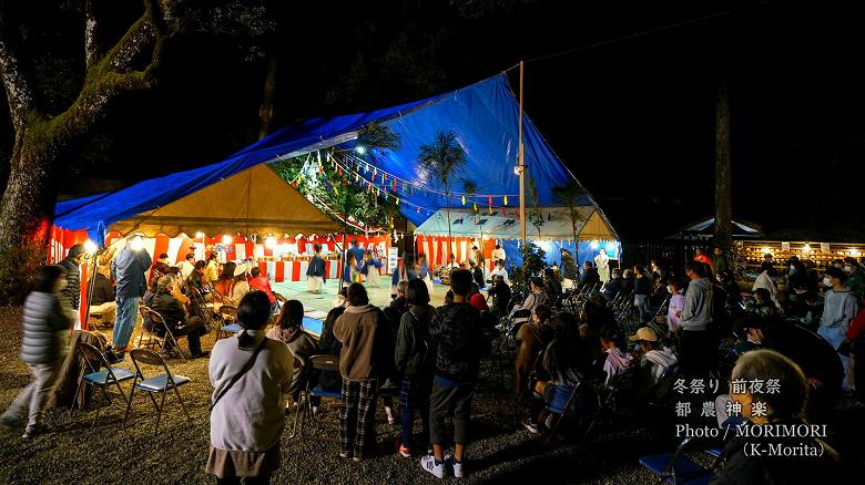 都農神楽 都農神社冬例大祭(令和４年冬祭り前夜祭にて)