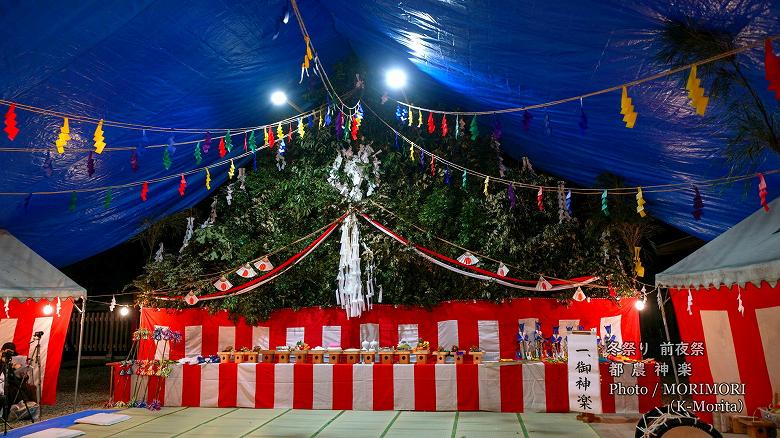 都農神楽 都農神社冬例大祭(令和４年冬祭り前夜祭にて)