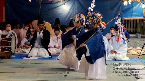 都農神楽 都農神社冬例大祭(令和４年冬祭り前夜祭にて)