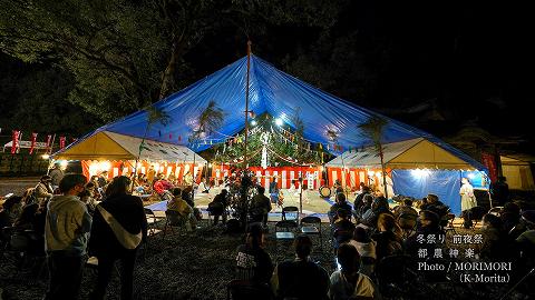 都農神楽 都農神社冬例大祭(令和４年冬祭り前夜祭にて)