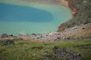 新燃岳で撮影した写真-火口湖-