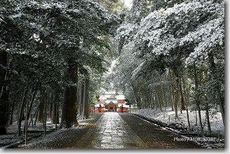 雪の霧島神宮冬景色 01 雪の霧島神宮冬景色 01