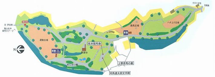 風頭公園の地図