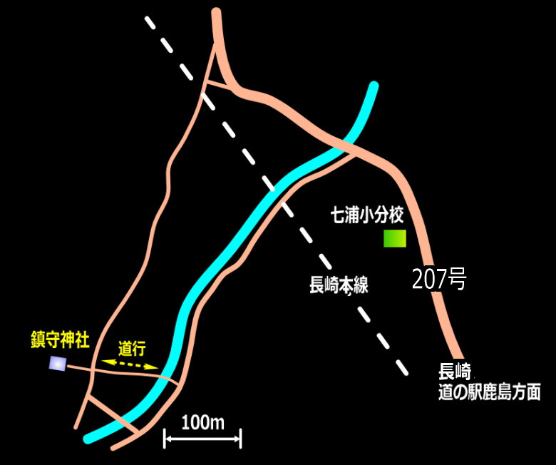 七浦秋祭り(秋季例祭) 母ヶ浦 鎮守神社 概略地図 七浦秋祭り(秋季例祭) 母ヶ浦 鎮守神社 概略地図