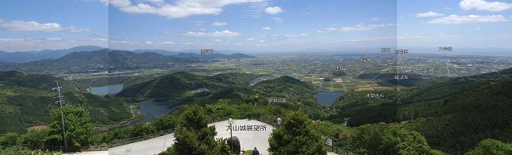 犬山城展望台からの眺め（白石町方面）