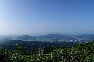 天山登山　佐賀県　駐車場からの眺め