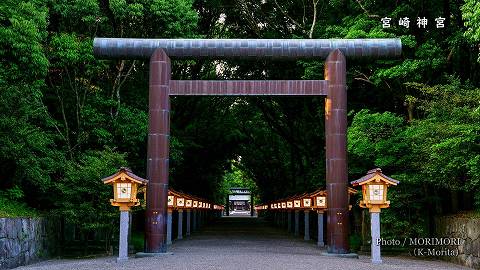 宮崎神宮 鳥居と参道