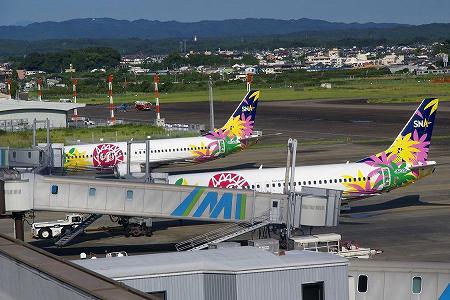 スカイネットアジア航空 宮崎空港にて スカイネットアジア航空 宮崎空港にて