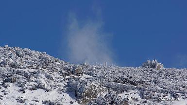 硫黄山の噴気
