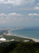 宮崎県総合運動公園と日向灘