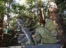高千穂神社の写真　狛犬　右