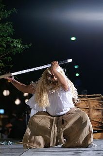 高千穂 岩戸野方野地区石神神社の神楽　戸取（ととり）05