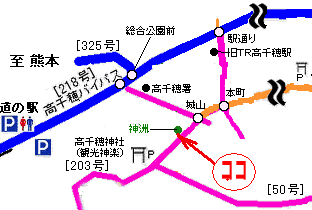 鬼八塚（首塚）地図