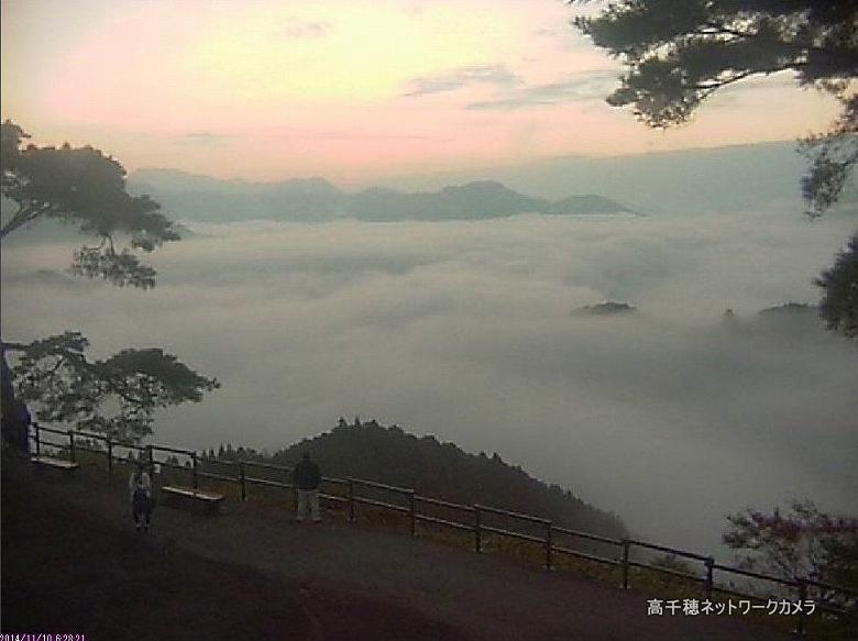 高千穂の雲海　2014年11月10日