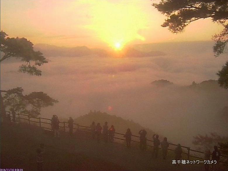 高千穂の雲海　2014年11月10日