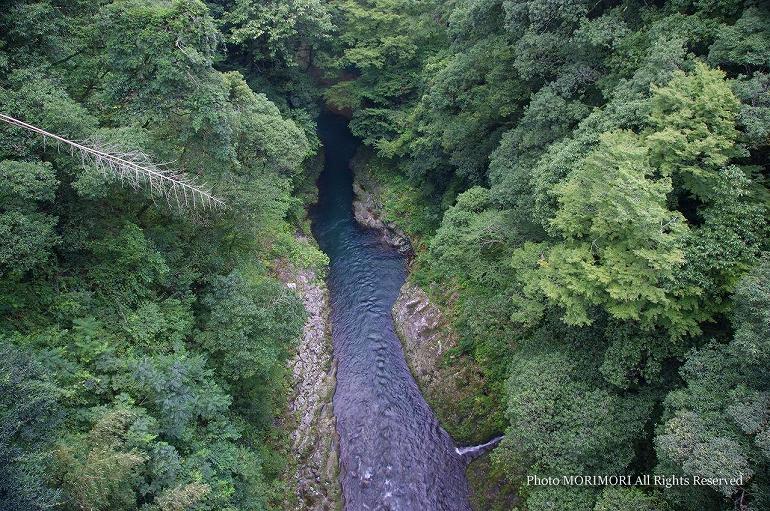 高千穂　岩戸橋上より　岩戸川　02