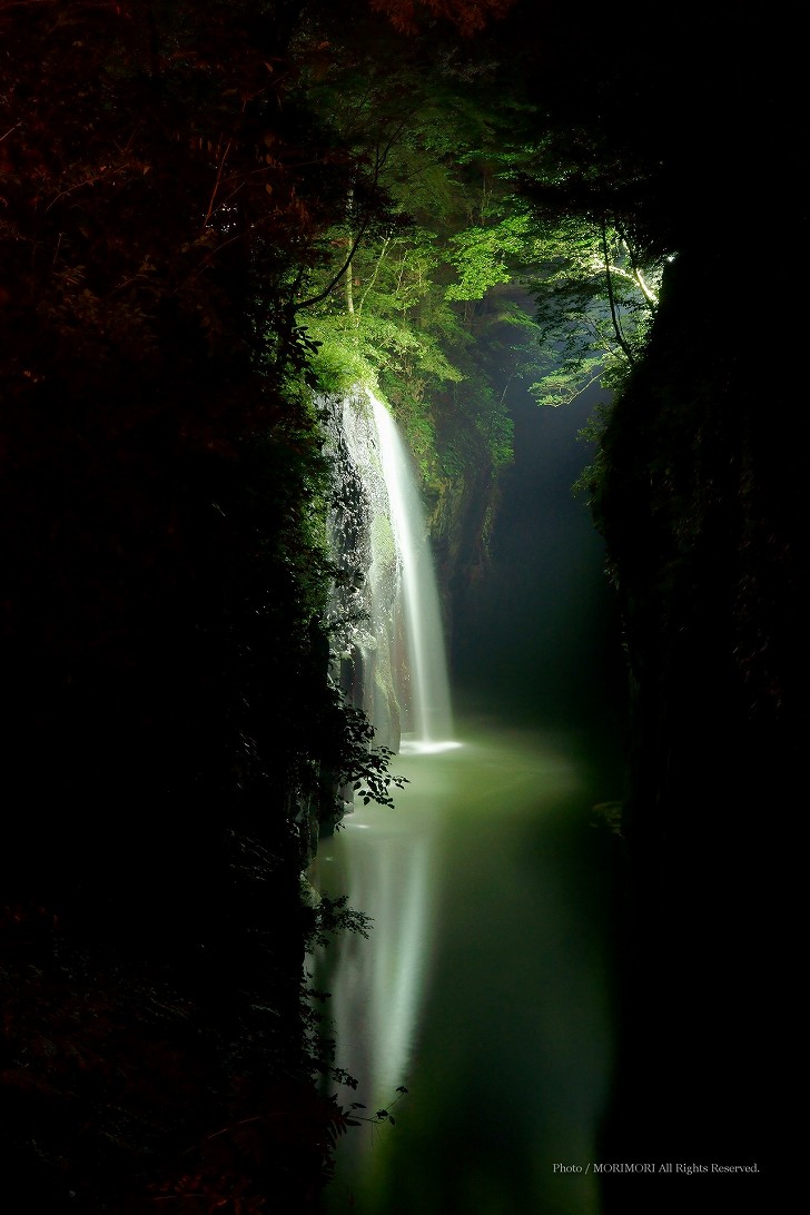 高千穂峡ライトアップ　2013年8月撮影　その3